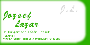 jozsef lazar business card