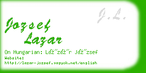 jozsef lazar business card